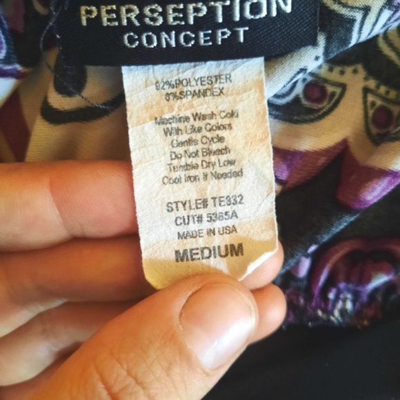 Paisley shirt top t-shirt blouse - Picture 5 of 6